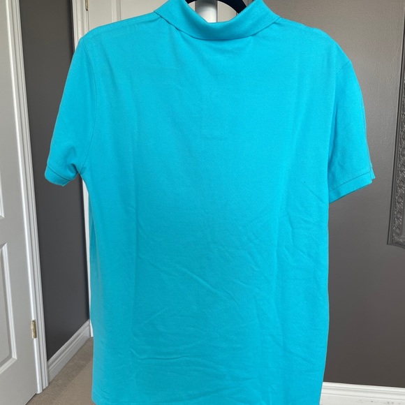 MEN’S Polo Custom Slim Fit Bright Blue Polo - Picture 3 of 3